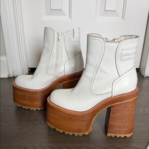Jeffrey Campbell White Platform Boots
